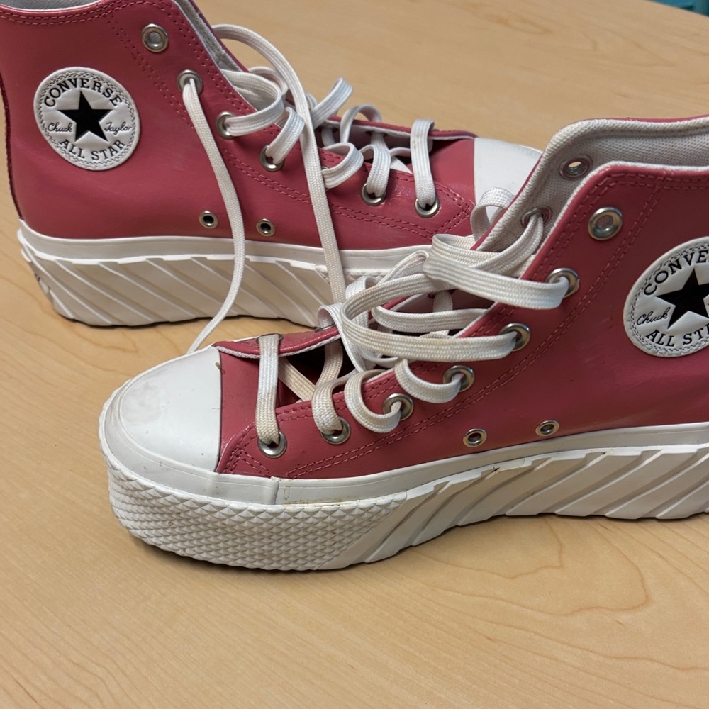 Converse Women's Pink All Star Platform Sneakers